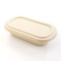 Biologisch abbaubare Einweg-Bambuspulpe zum Mitnehmen Verpackungsbox Lebensmittelverpackungsschüssel
